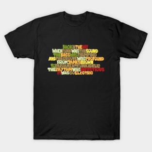 Funky Music Rhymes - Oldschool Graffiti Style T-Shirt